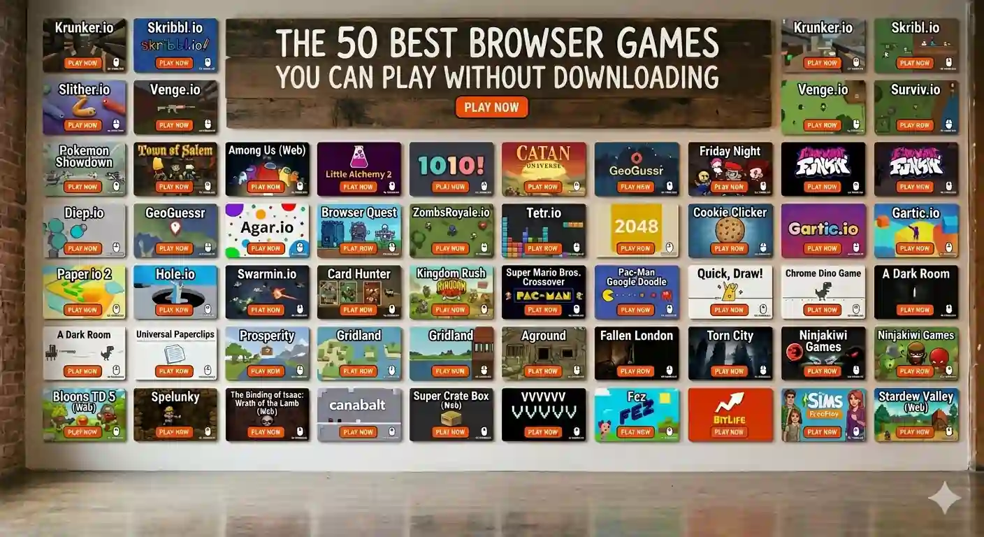 The 50 Best Browser Games You Can Play Without Downloading in 2026